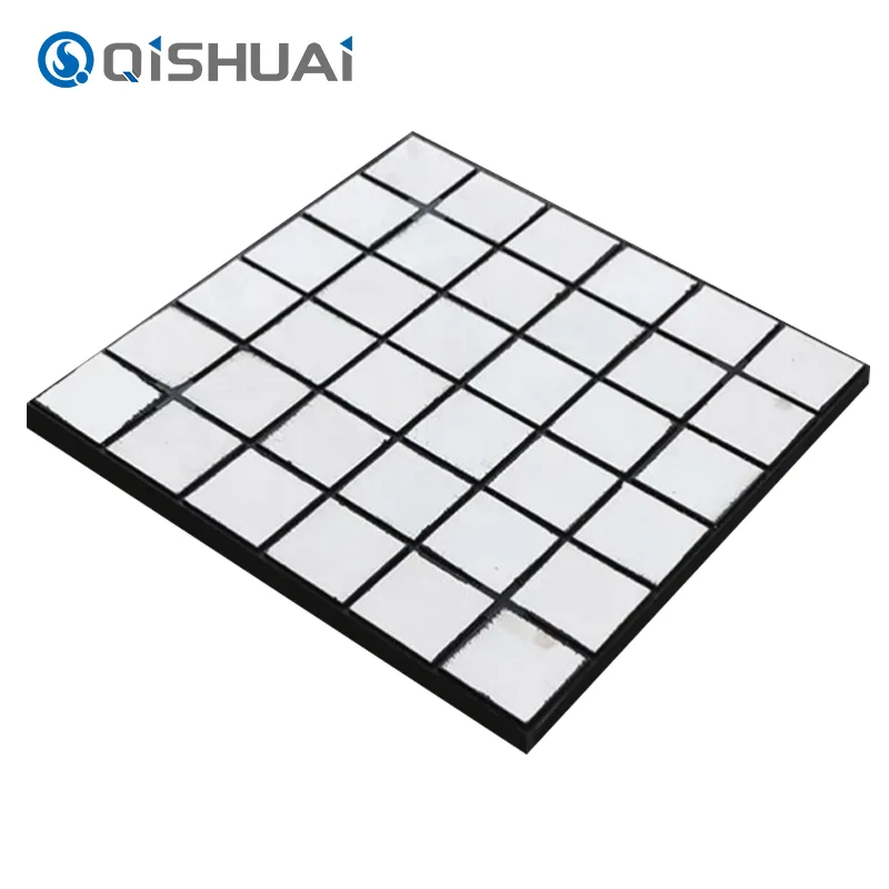 صفائح بطانة ارتداء السيراميك المطاطية